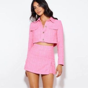 Hello Molly Pink Tweed set size small Barbie Costume